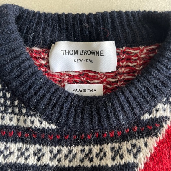 - Thom Browne fair isle wool sweater - Picture 4 of 6